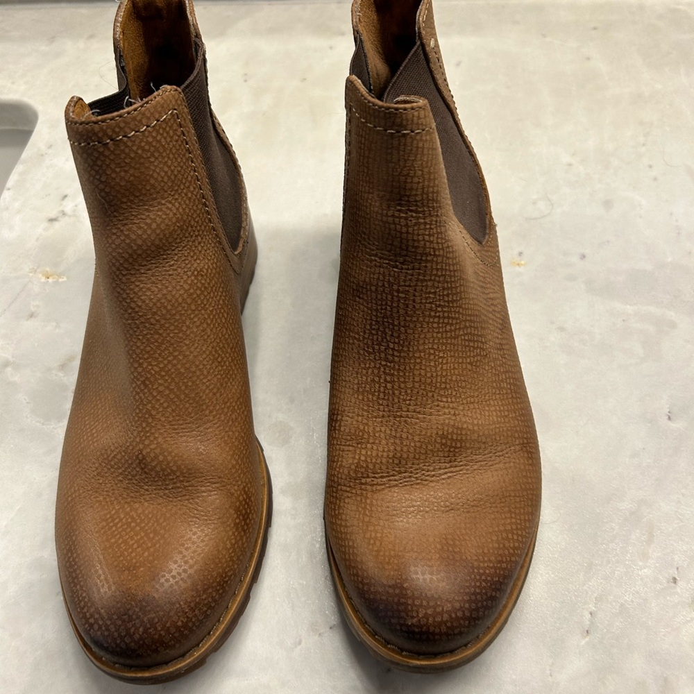 Brown Leather Ankle Boots